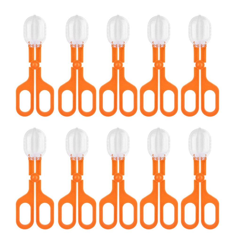 Fuhiueos 10pcs Gogga Catcher Scissors Tongs Tweezers Scooper Clamp Kids Toy Tool for Professional Pet Shops