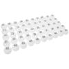 PRETYZOOM 50pcs Raffle Game Balls Bingo Calling Balls White for Entertainment Fade-resistant Printing view 1