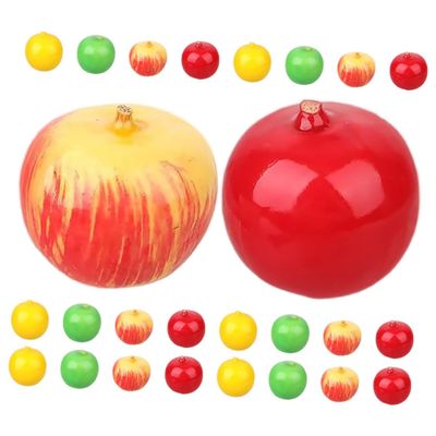 SUPVOX 60pcs Lifelike Artificial for Home Decor Mini Foam for Kitchen Weddings Parties and Photography Props Realistic Decorative Fruit for Cabinet and Table Settings