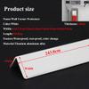 HQLBD 8 Ft Black Wall Corner Shield Protectors 1/2/4/6/8 Pcs, L Molding Metal Edge Guards Trim Angle Bumpers for Indoor Kitchen Cabinet Baseboard High-Impact Areas, Easy to Install(W-3.0cm,2 Pack) view 2