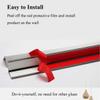 HQLBD 8 Ft Black Wall Corner Shield Protectors 1/2/4/6/8 Pcs, L Molding Metal Edge Guards Trim Angle Bumpers for Indoor Kitchen Cabinet Baseboard High-Impact Areas, Easy to Install(W-3.0cm,2 Pack) view 3