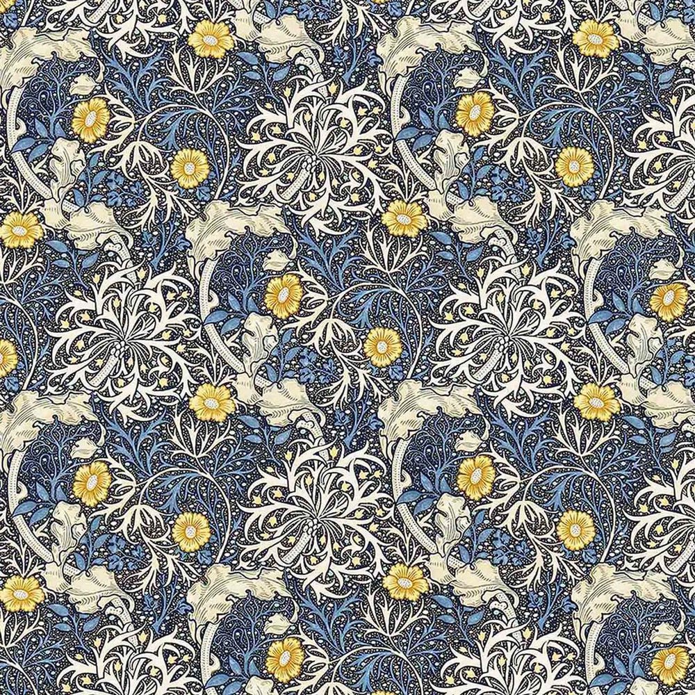 Miniature Dollhouse Accessories Wall Paper 37.8 * 14.2Inch - Wallpaper Self-Adhesive Fit for 1/12 1/6 Scale Decorative Stickers - Dark Blue