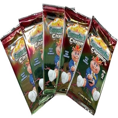 5 FOIL Packs Topps 2020 GPK Garbage Pail Kids Chrome Series 3