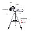 76mm Reflector Astronomical for Children, Beginner's OutsideReflector Kids Educational Monoscope AdultsSpotting Scope Xmas Gift, Yellow D view 3