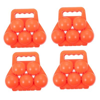HANABASS 4pcs Adorable Makers for Boys and Girls Lightweight and Portable Outdoor Toy for Fun Random Color Clamps for Snow Fights and Activities