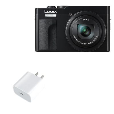 BoxWave Charger Compatible with Panasonic ZS99 - PD GAN miniCube (30W), 30W Tiny PD GAN Type-C Wall Charger - Winter White