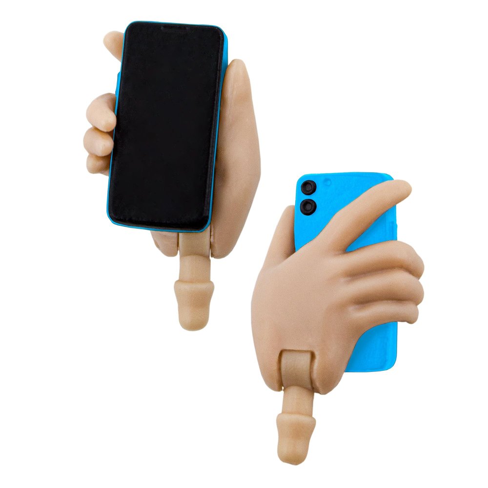 Figures Toy Company Cell Phone Accessory Hand Ultimate 4.25 Inch Figures [White Skin Blue Phone]