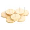 Angoily 8pcs Crafted Wooden Base Wool Felt Stand Doll Display Rack Holder Plushies Storage view 1