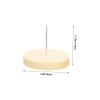 Angoily 8pcs Crafted Wooden Base Wool Felt Stand Doll Display Rack Holder Plushies Storage view 2