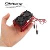 Veemoon Aluminum Alloy Heatsink Dual Fans for Brushed Motors Efficient Heat Dissipation for Climbing Cars and Trucks Radiator Cooling System view 4
