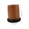 Abaodam Wooden Dice Cup Set Practical Dice Shaker Holder for Board Games Home Parties and Bars Bamboo Design with Base for Enhanced Game Experience view 2