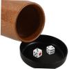 Abaodam Wooden Dice Cup Set Practical Dice Shaker Holder for Board Games Home Parties and Bars Bamboo Design with Base for Enhanced Game Experience view 3