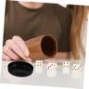 Abaodam Wooden Dice Cup Set Practical Dice Shaker Holder for Board Games Home Parties and Bars Bamboo Design with Base for Enhanced Game Experience view 4