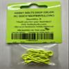 Hobby Bolts Deep Color RC Body Clips, Yellow, 8-Pack, for 1/10 Scale Radio Control Vehicles. Angled Loop Bent R Design view 3