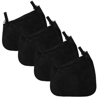 Abaodam Portable Stroller Bag Mesh 4pcs Side Sling Storage Diaper Organizer Black