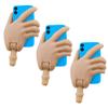 Figures Toy Company Cell Phone Accessory Hand Ultimate 4.25 Inch Figures [White Skin Blue Phone] (Set of Three) view 1