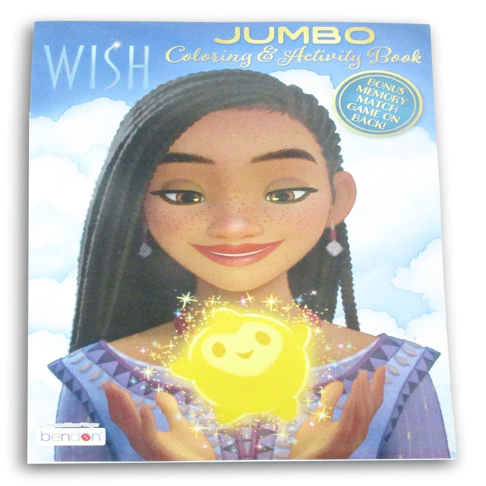 Wish Coloring Activity Book with Bonus Memory Match Game on Back - 64 Pages