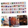 Abaodam 48pcs National Flag Mahjong Game Set Family Fun Diverse Game Modes for Parties and Picnics Complete Mahjong Tiles Set Unique Design for Endless Entertainment view 3