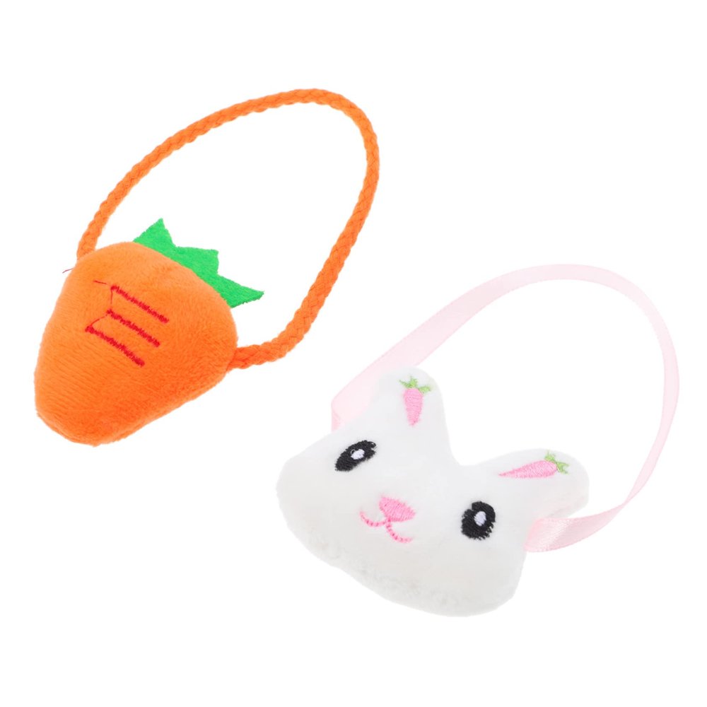 Totority 2pcs Easter Doll Accessories Carrot Bunny Messenger Bags for Girls for Dress-up Playtime and Photo Props