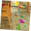 CORHAD 1set Cartoon Number Game Floor Stickers for Boys and Girls Removable Decals for Playroom Nursery Living Room to Learning and Fun view 3