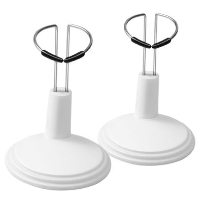 FUTUREORYY 2pcs Adjustable Plastic Doll Stand for Displaying Bear and Toys Height Support Holder for Dolls and Miniatures Easy Assembly for Home Use