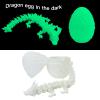 6pack 3D Printed Dragon Egg with Dragon Inside,Mini Crystal Dragon Fidget Toy, Surprise 3D Printed Animals Toy (6 Pack) view 4