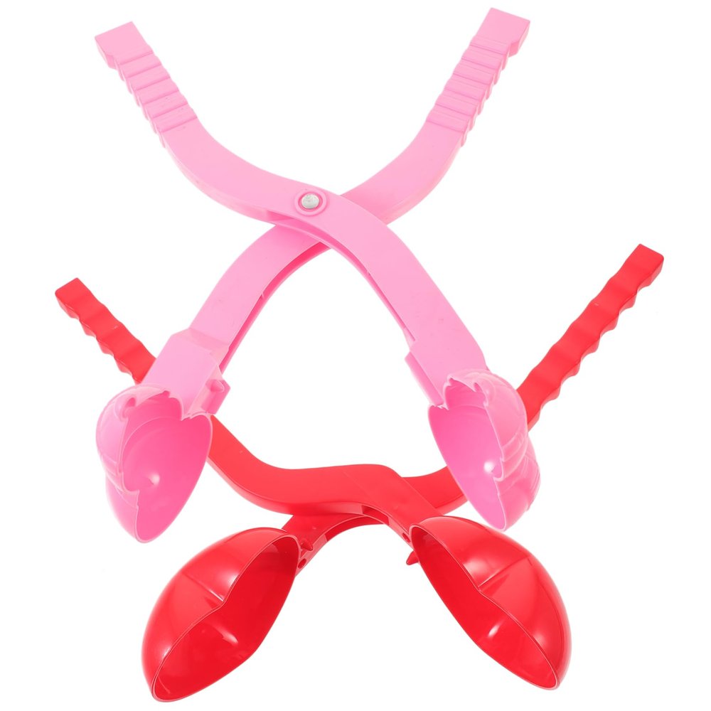 CIYODO 2pcs Outdoor Plaything Heart Shape Maker Clips Tool for Fun Games Safe for Boys and Girls Ages and up Random Colors Easy to Use