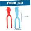 CIYODO 2pcs Outdoor Plaything Heart Shape Maker Clips Tool for Fun Games Safe for Boys and Girls Ages and up Random Colors Easy to Use view 2