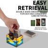 ETLKJVBL for MTG Deck Box, Premium Trading Card Storage Box, Sunflowers and Mountains Offering Organization & Protection with a Capacity for 100+ Anime Card Sleeves view 2