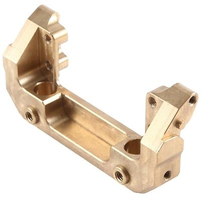Brass Servo Relocation Front Bumper Mount Bracket RC Upgrade Parts for 1/10 RC Crawler Car Axial SCX10 III Upgrade Part