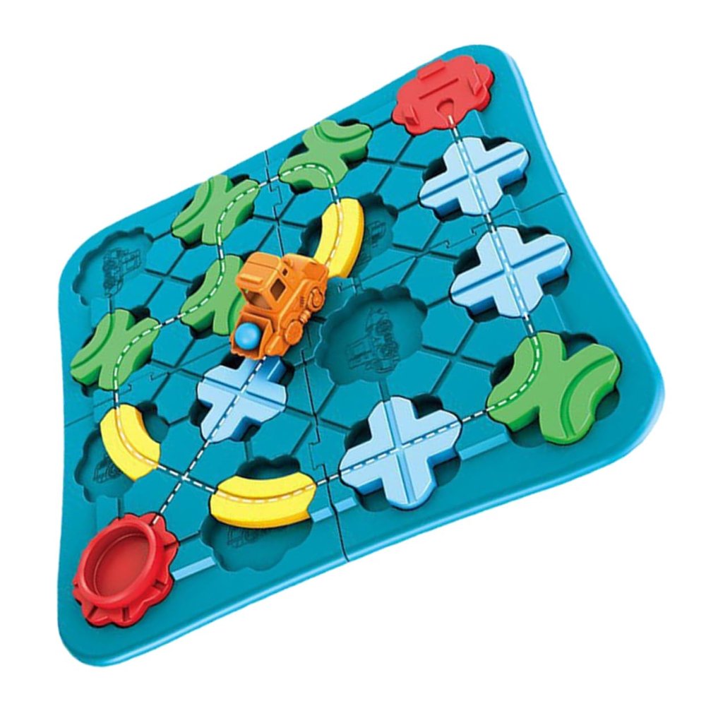 HANABASS 1set Cartoon Puzzles Educational Puzzle Toy for Boys and Girls Car Track Assembly Critical Thinking and Creativity Safe Materials for