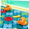 HANABASS 1set Cartoon Puzzles Educational Puzzle Toy for Boys and Girls Car Track Assembly Critical Thinking and Creativity Safe Materials for view 3