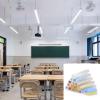 15Pcs Dustless Chalk Colored Chalk with Chalk Holder Whiteboard Eraser for Chalkboards Blackboards view 2