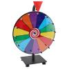 11.8 Inch Color, 14 Slots Wheel Fortune Game with Stand, Table Spinner Wheel for Holiday Activities, Party, Classroom or Home view 2