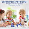 Magnetic Fidget Pen  Writing Tool & Spinner Toy Combo with 13 Blue Fun Rings, Stress Relief & Focus Gift for Kids 8+, Teens & Adults, Novelty Christmas Stocking Stuffer, Office & Study Toy view 2
