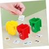 CORHAD 6pcs Boys and Girls Garbage for Boy Girl Activities Small Garbage Can Lid view 2