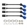 RC Car Transmission Shaft for Traxxas 1/10 for Maxx for WideMaxx RC Car Metal Extended Drive Shaft Dog Bone CVD with Splined Wheel Hex 8996X RC Car Upgrade Parts 4pcs(Blue,Size 2) view 1