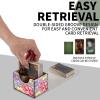ETLKJVBL for MTG Deck Box, Premium Trading Card Storage Box, Pastel - Hued Floral Offering Organization & Protection with a Capacity for 100+ Anime Card Sleeves view 2