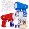 WanJJXW Bubble Gun 2 Pack with LED,Automatic Bubble Machine for Kids,Outdoor Toys Bubbles for Kids Boys and Girls 3-8 Year Old,Easter,Birthday,Party,New Year view 1