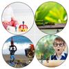 OHPHCALL 8pcs PVC Diver Ornaments Desktop Decor for Boys and Girls Toys Sand Art Craft Set view 4