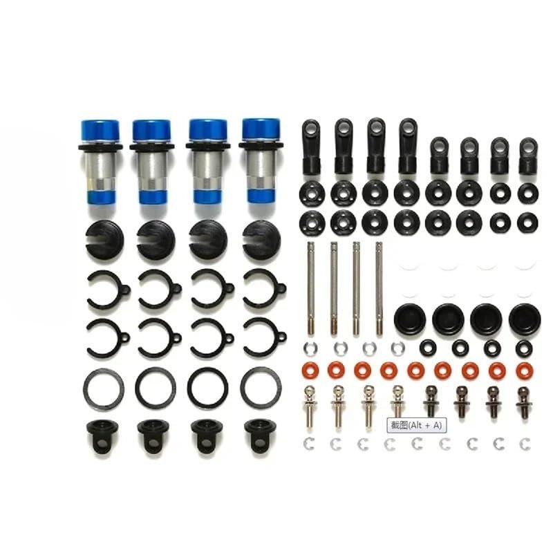 1Set Aluminum Alloy Hydraulic Shock Absorber for Tamiya RC Car GF-01/G6-01/WR-02/XV-01 Long Shock Absorber