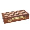 14-inch Personalized Wooden Chess Set with Golden Plaque  Magnetic Folding Chess Board, Leather Sling Bag, Extra Queen  Elegant Travel Chess Set for Adults, Gift Idea view 4