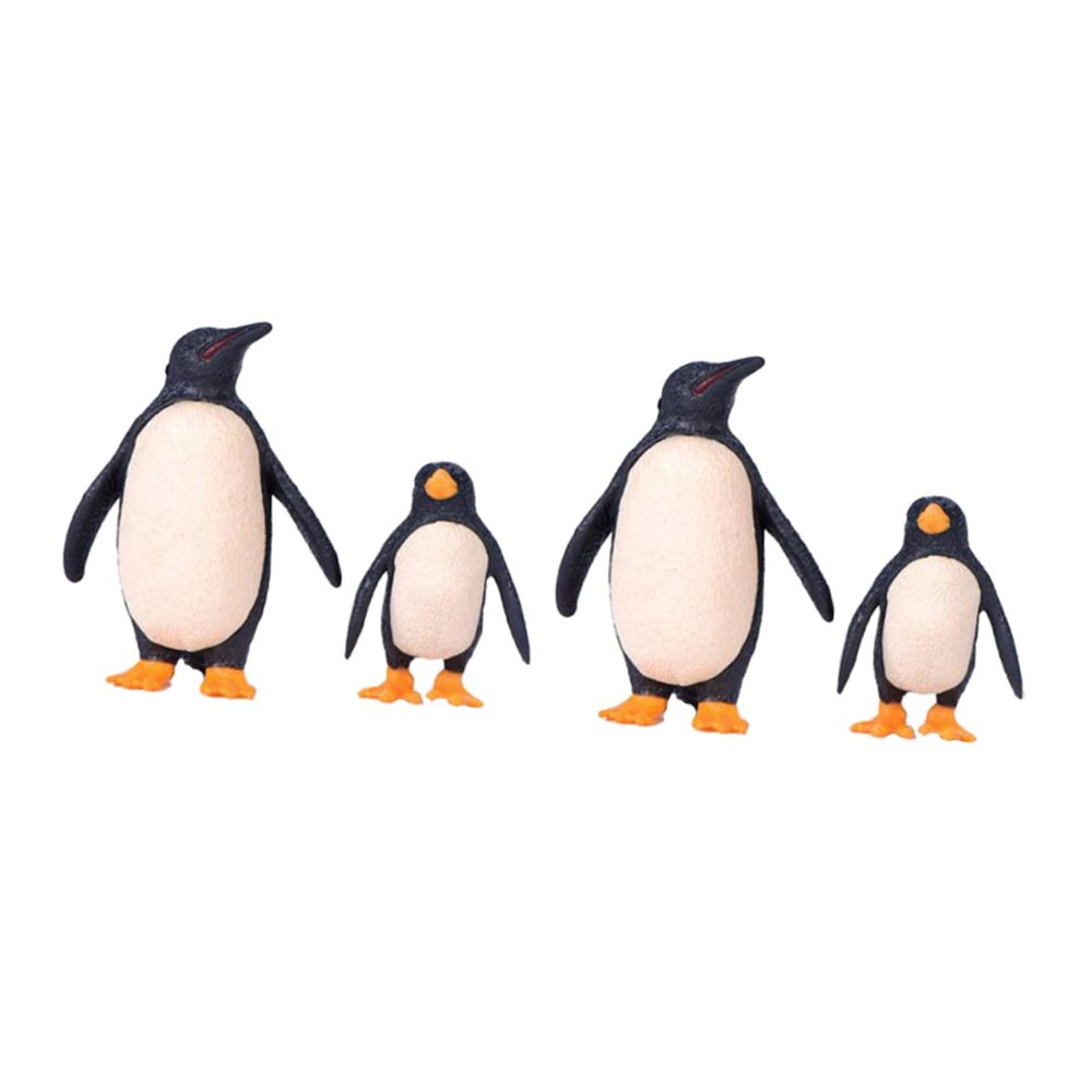 Abaodam 1set Miniature Penguin Model Plastic Adornments for Landscape Decoration Cute Penguin Figures for Decor