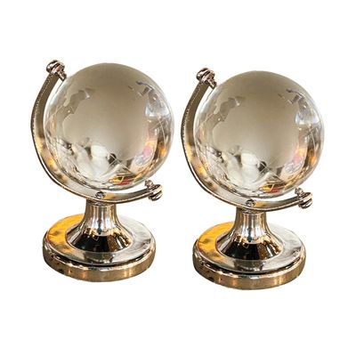 CORHAD 2Pcs Globe for Desktop Decor Aesthetic Geography Globe Decoration Office Accent Present Ball