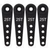 for 1/10 4PCS 37Mm 25T Metal Extension Steering Servo Arm Horn RC Car Crawler Parts Black Replacement Parts Upgrade Accessories RC Car Repair Kit view 3