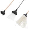 KICHOUSE 1set Miniature Dollhouse Cleaning Tools Realistic Mop Broom and Plunger Accessories for Dollhouse Kitchen and Bathroom Decor for Mini Home Cleaning view 3