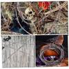Abaodam 2pcs Halloween Barbed Wire Prop Plastic Gothic Chain for Haunted House Decorations Spooky Costume Parties and Festive Events Realistic Simulation Barbed Wires for Halloween Decor view 3