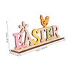 VINTORKY Easter Wooden English Letters Decorative Ornaments Indoor Banners Easter Tree Decorations view 2
