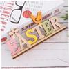 VINTORKY Easter Wooden English Letters Decorative Ornaments Indoor Banners Easter Tree Decorations view 3