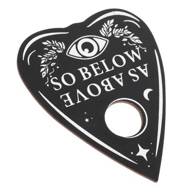 Gogogmee Heart Shape Divination Board Wooden Altar Supplies Tarot Wooden Board Decorative Divination Accessory